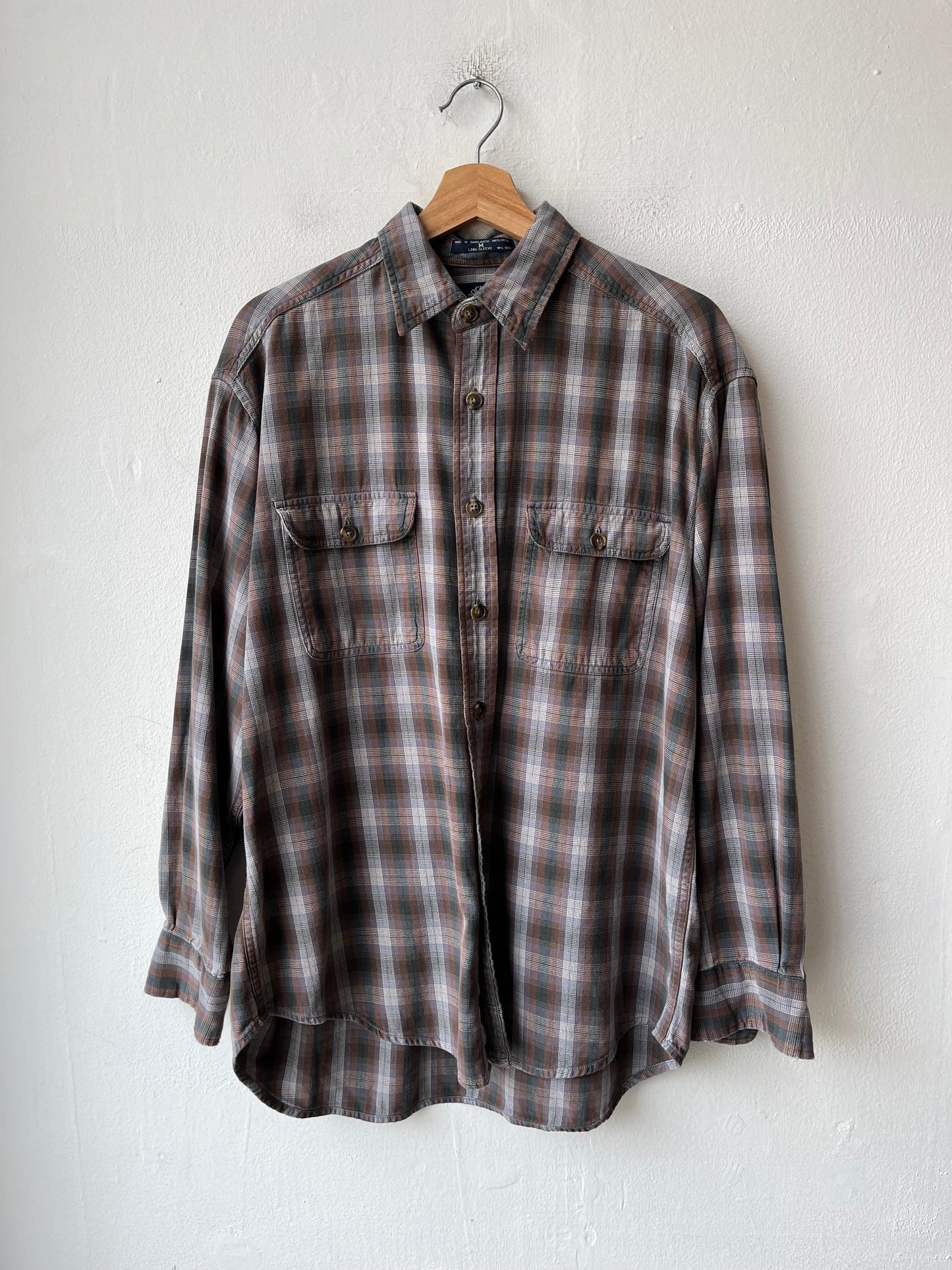 Y2K Plaid Button Down Shirt