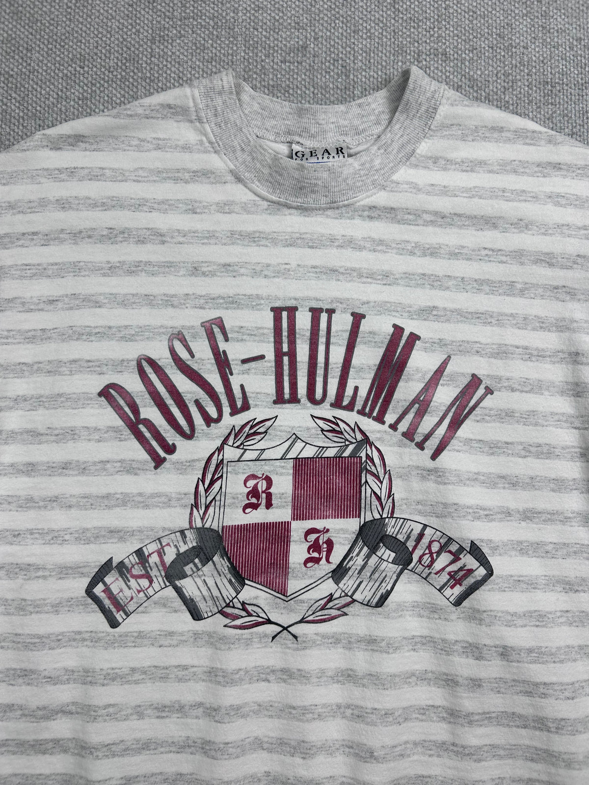 90's Rose- Hulman Striped T-Shirt