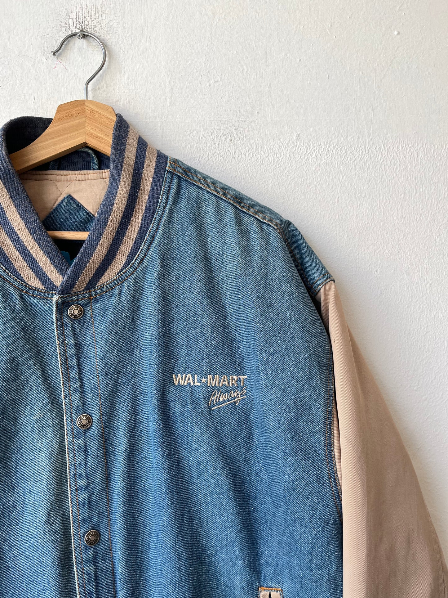 Y2K Denim Walmart Bomber Jacket