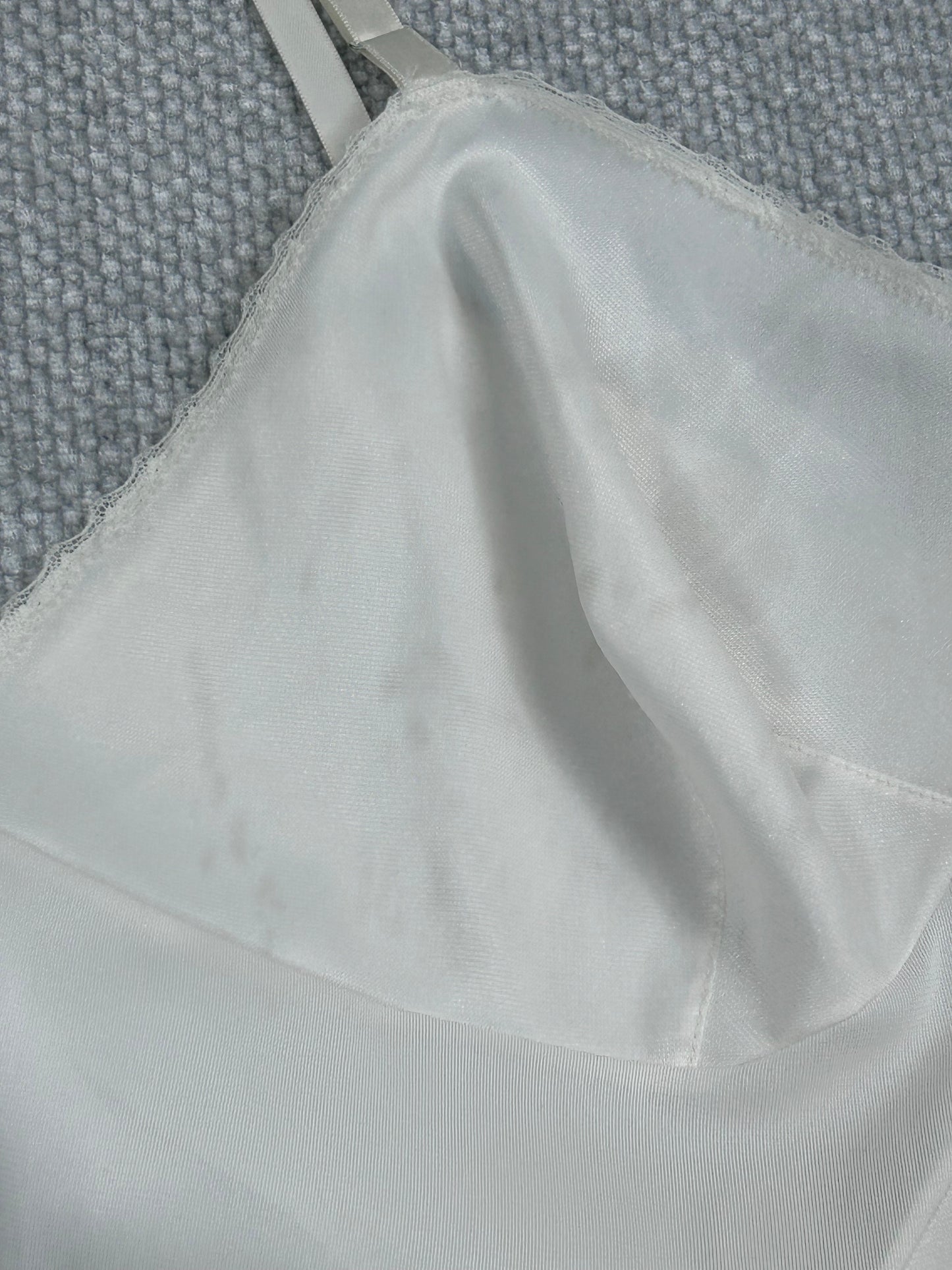 80's White Slip Dress