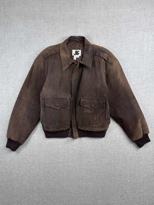 Y2K Suede Lined Bomber Jacket