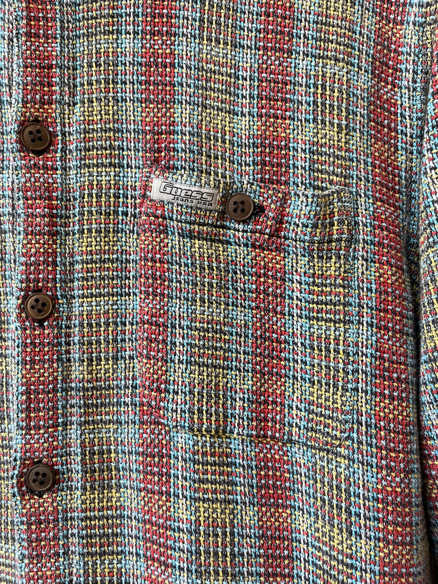 Y2K GUESS Multicolor Button Down Shirt