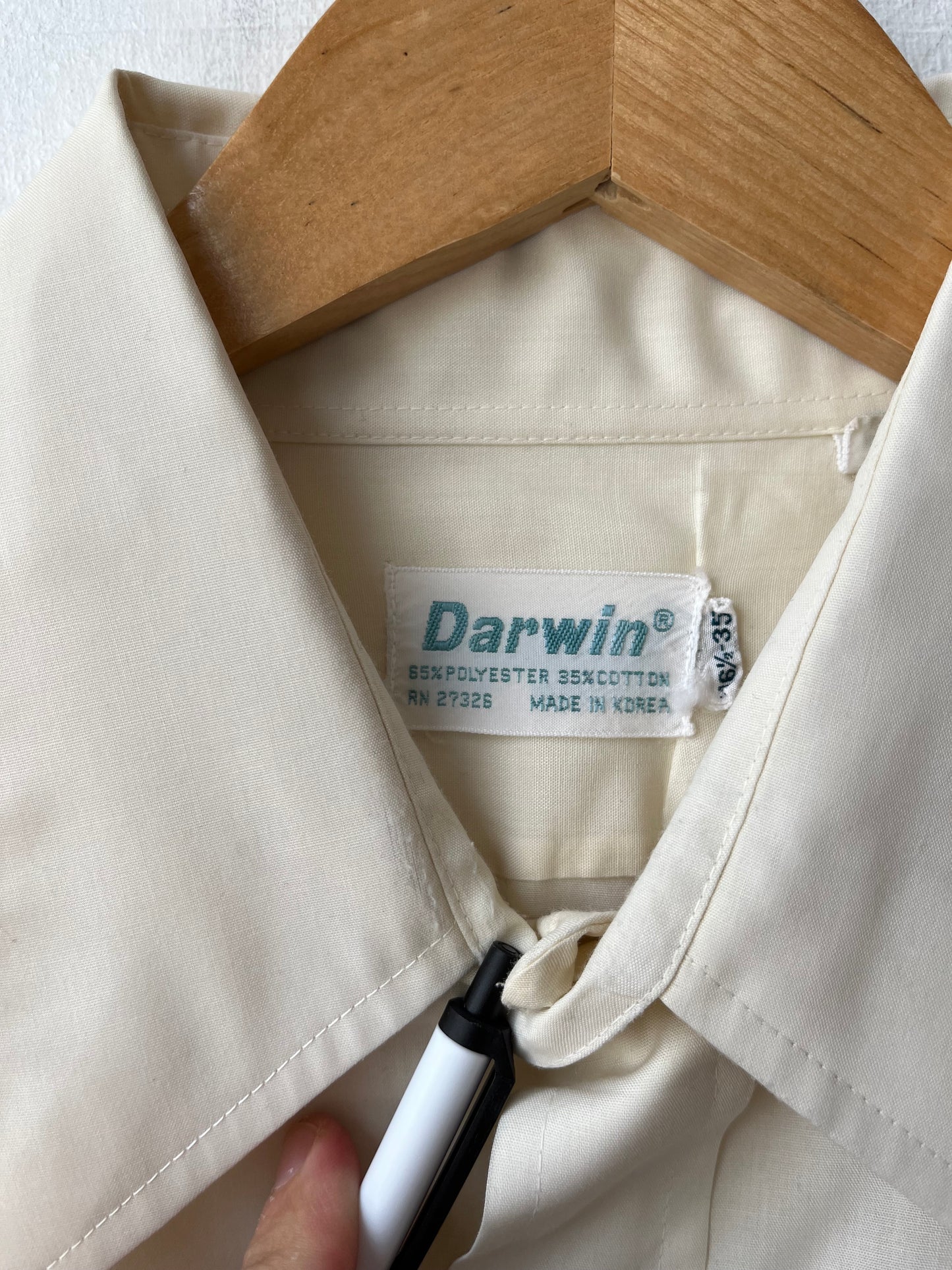 80’s White Dress Shirt