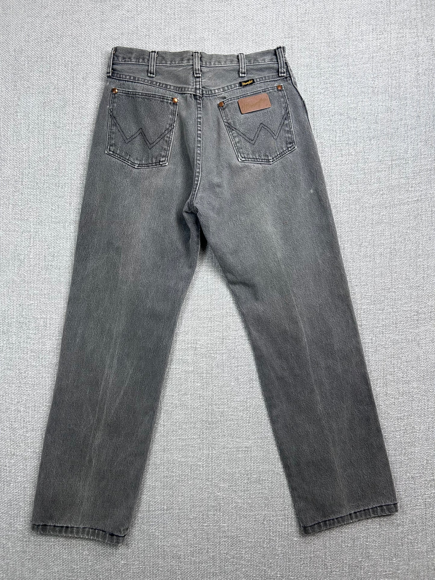 90's Faded Gray Wrangler Jeans 28"