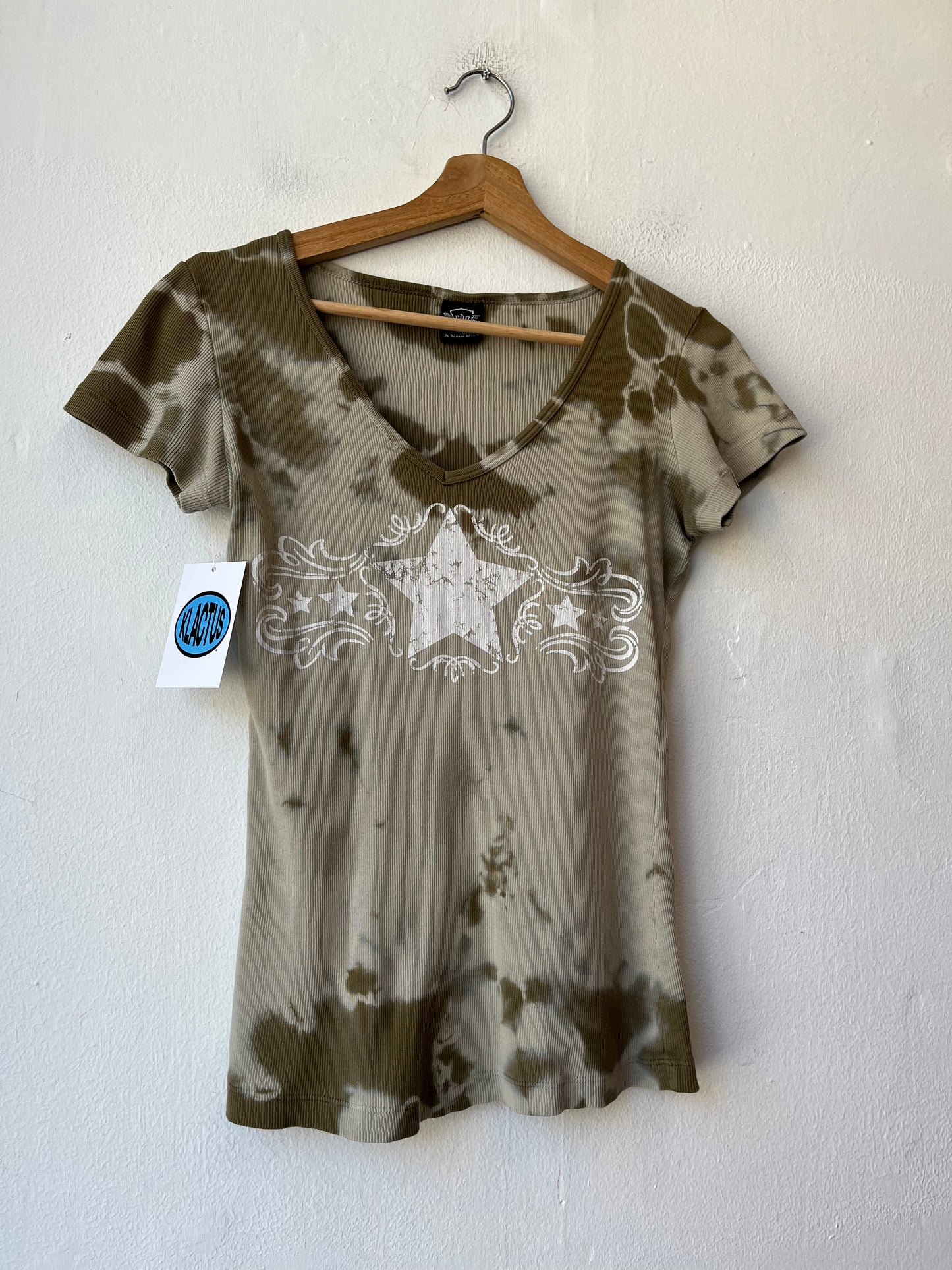 Y2K Ribbed Star Top