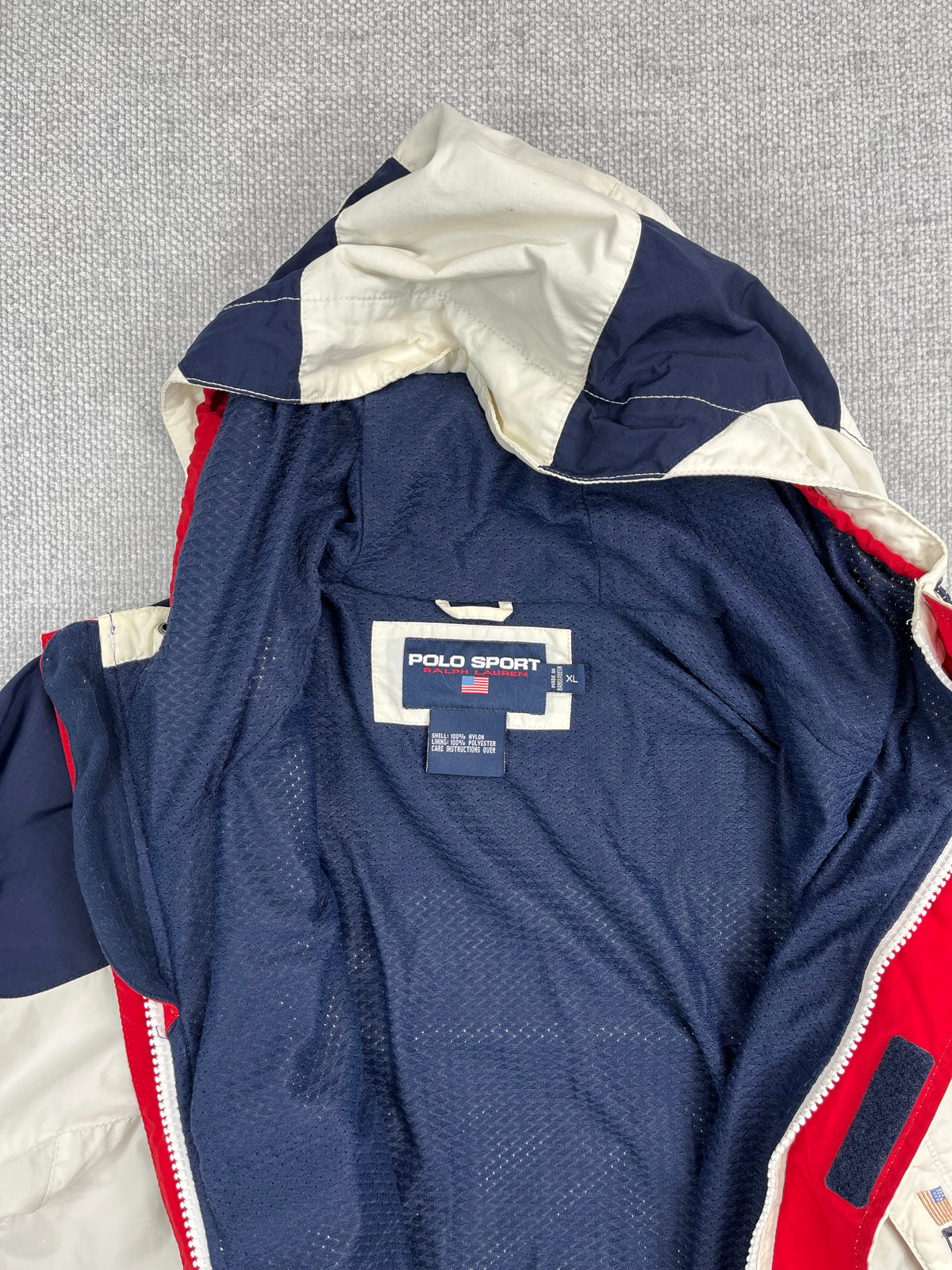 90's Polo Sport Hooded Windbreaker