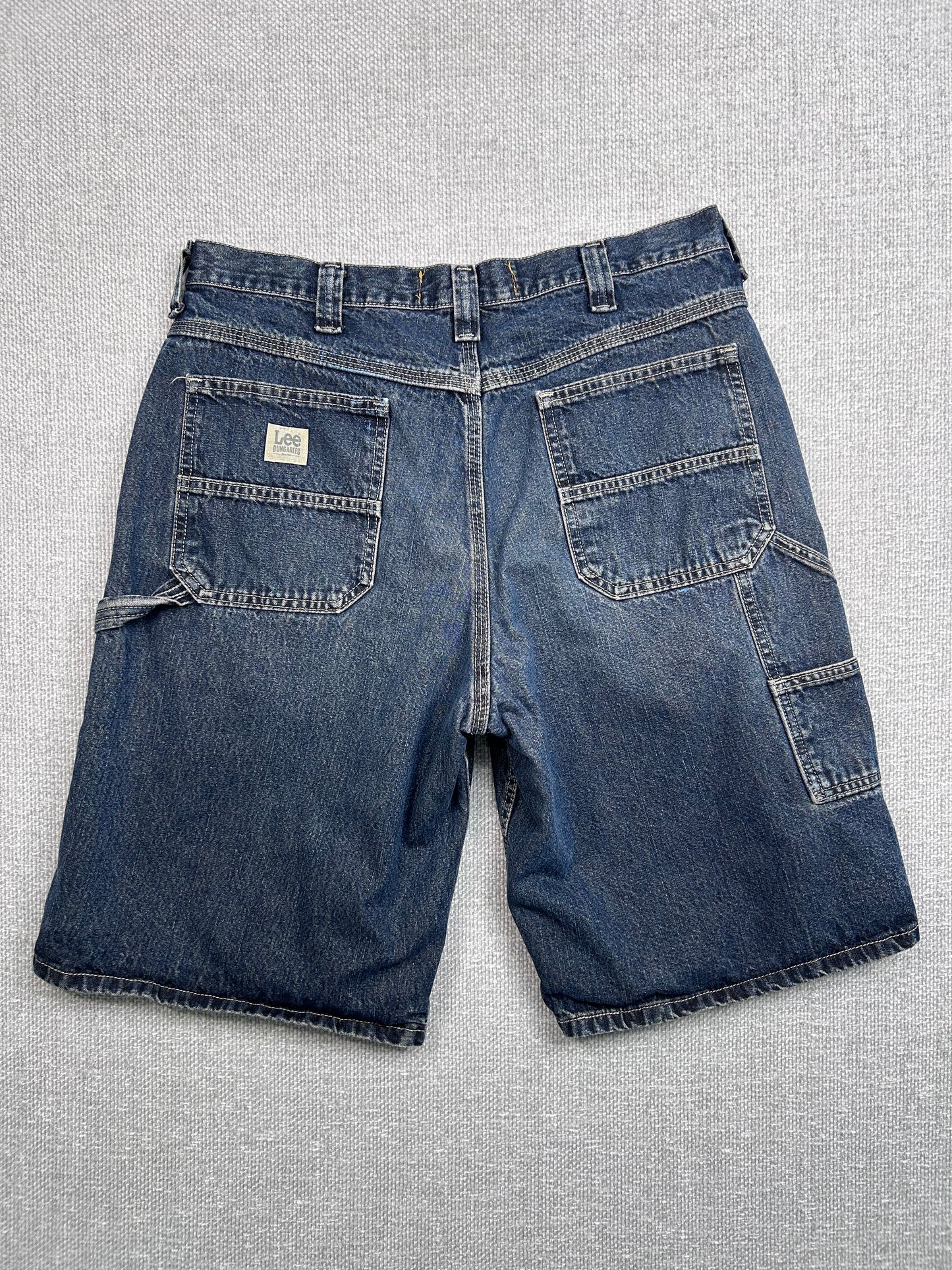 Y2K Baggy Denim Carpenter Shorts 33”