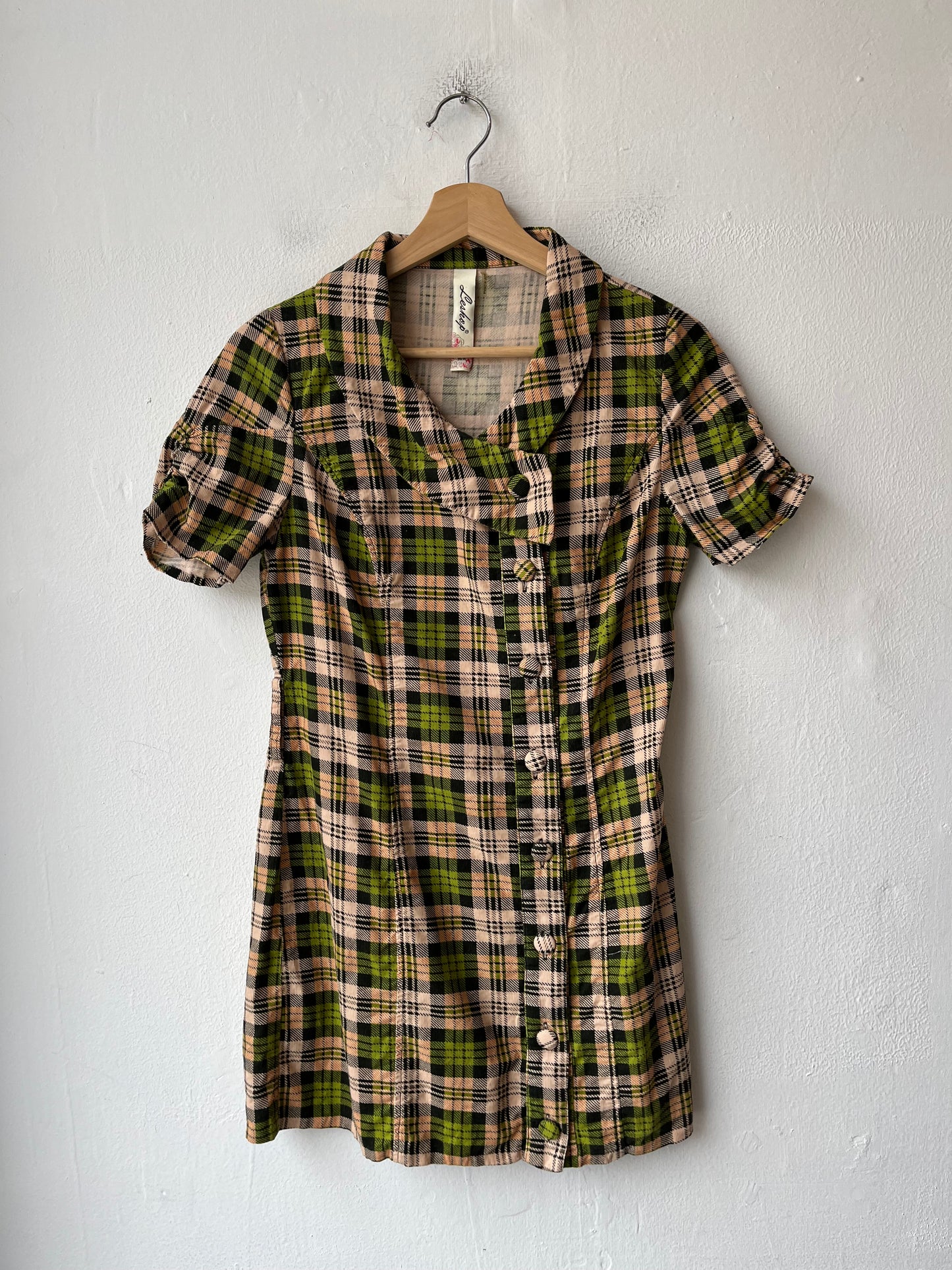 Y2K Plaid Mini Dress