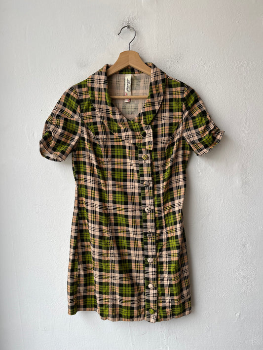 Y2K Plaid Mini Dress