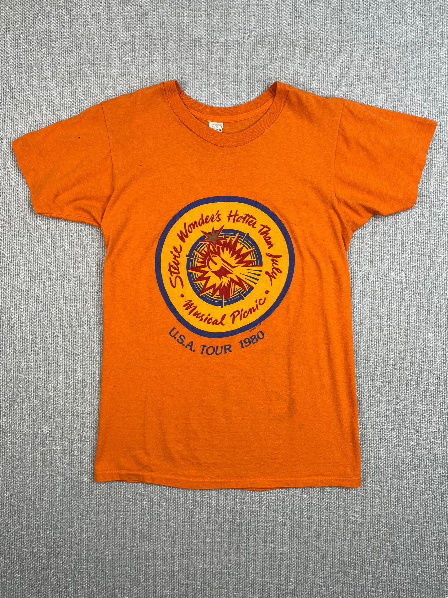 1980 Stevie Wonder Hotter Than July T-Shirt