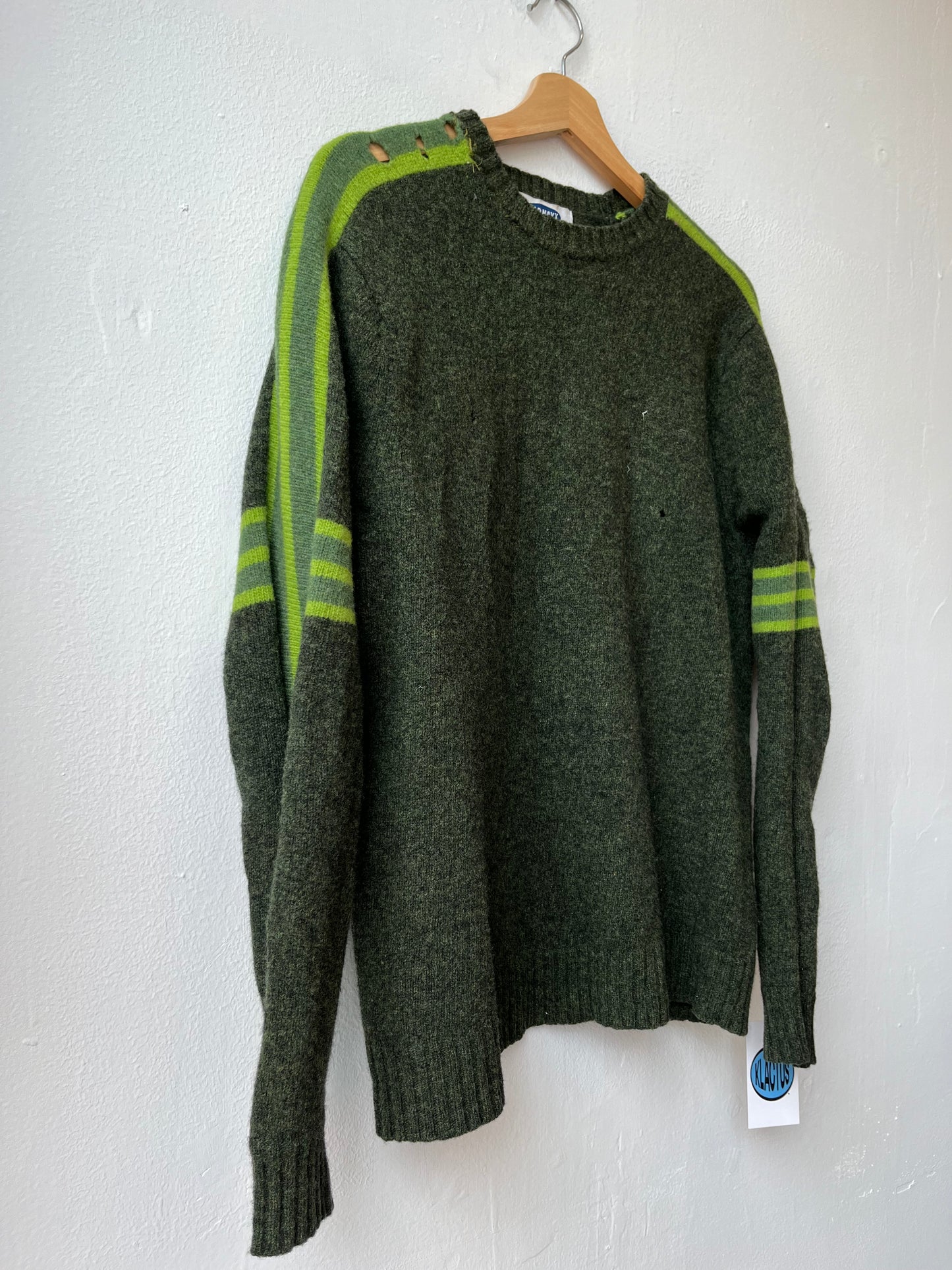 90's Striped Lambswool Sweater