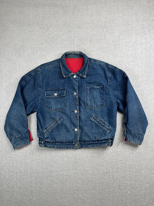 90's INC Reversible Quilted/ Denim Jacket