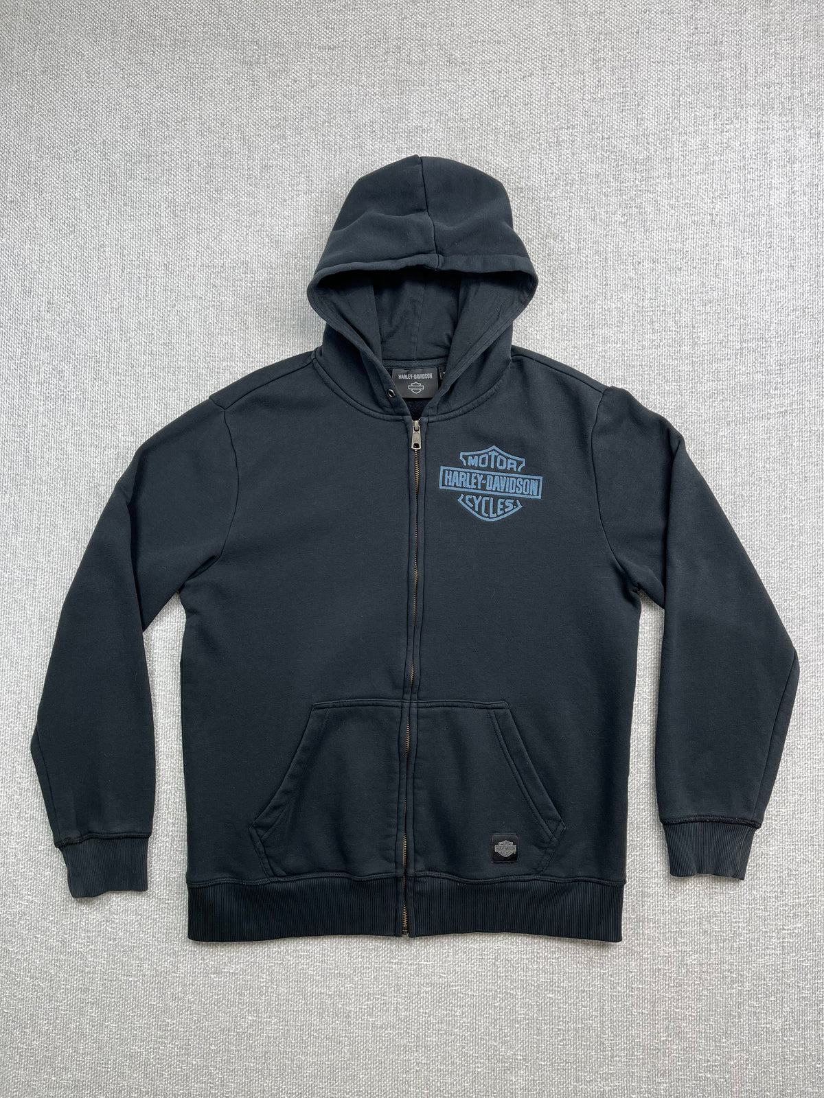 Y2K Harley Davidson Zip Up Hoodie