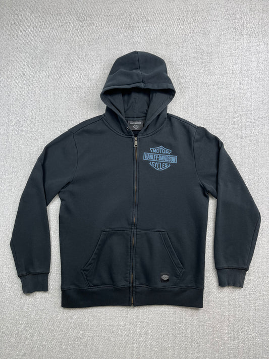 Y2K Harley Davidson Zip Up Hoodie