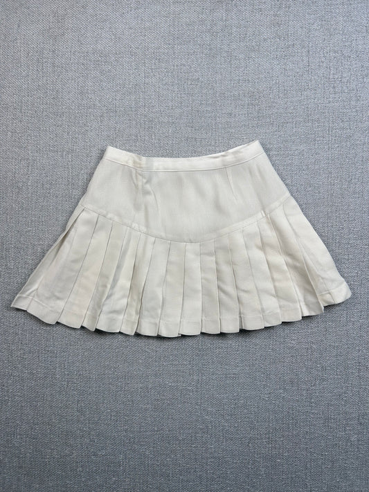 80's White Cheer Skirt