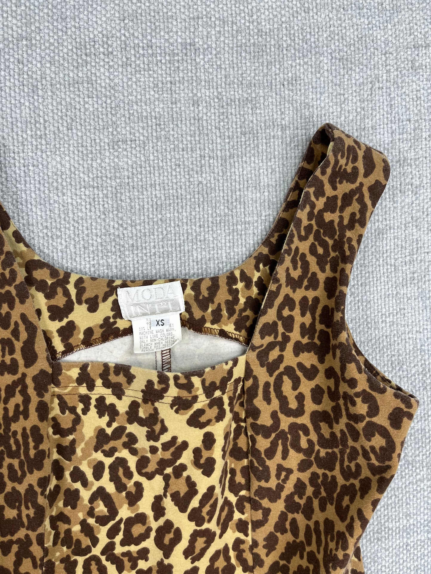 90's Cheetah Print Bodycon Dress