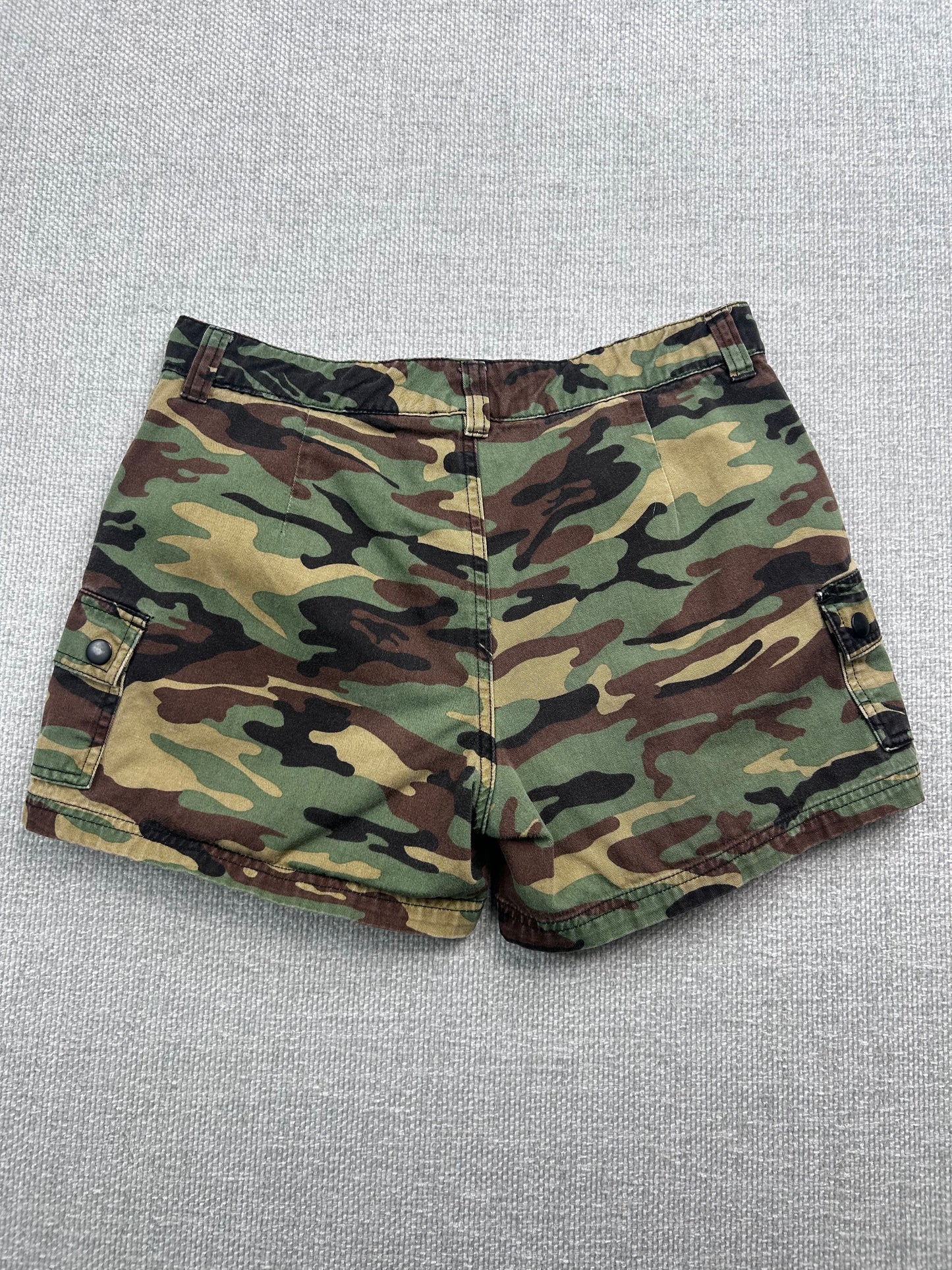 Y2K Camo Fox Shorts 28"
