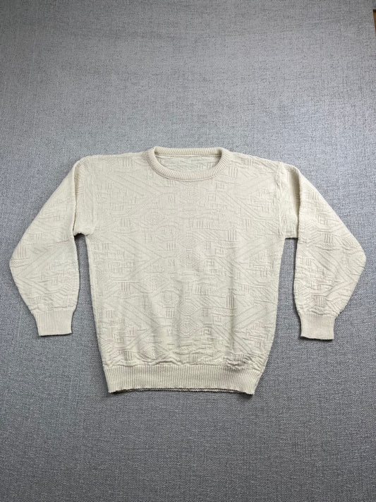 80’s White Knit Sweater