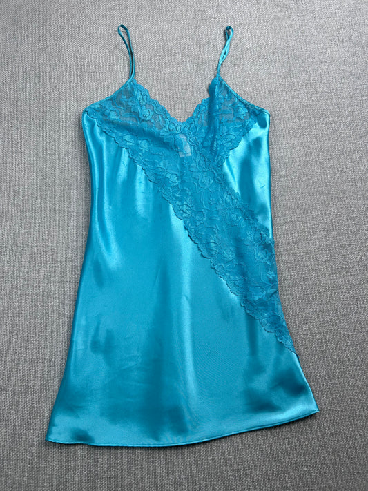 Y2K Blue Slip Dress
