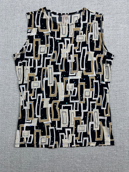 90's Abstract Sequin Top