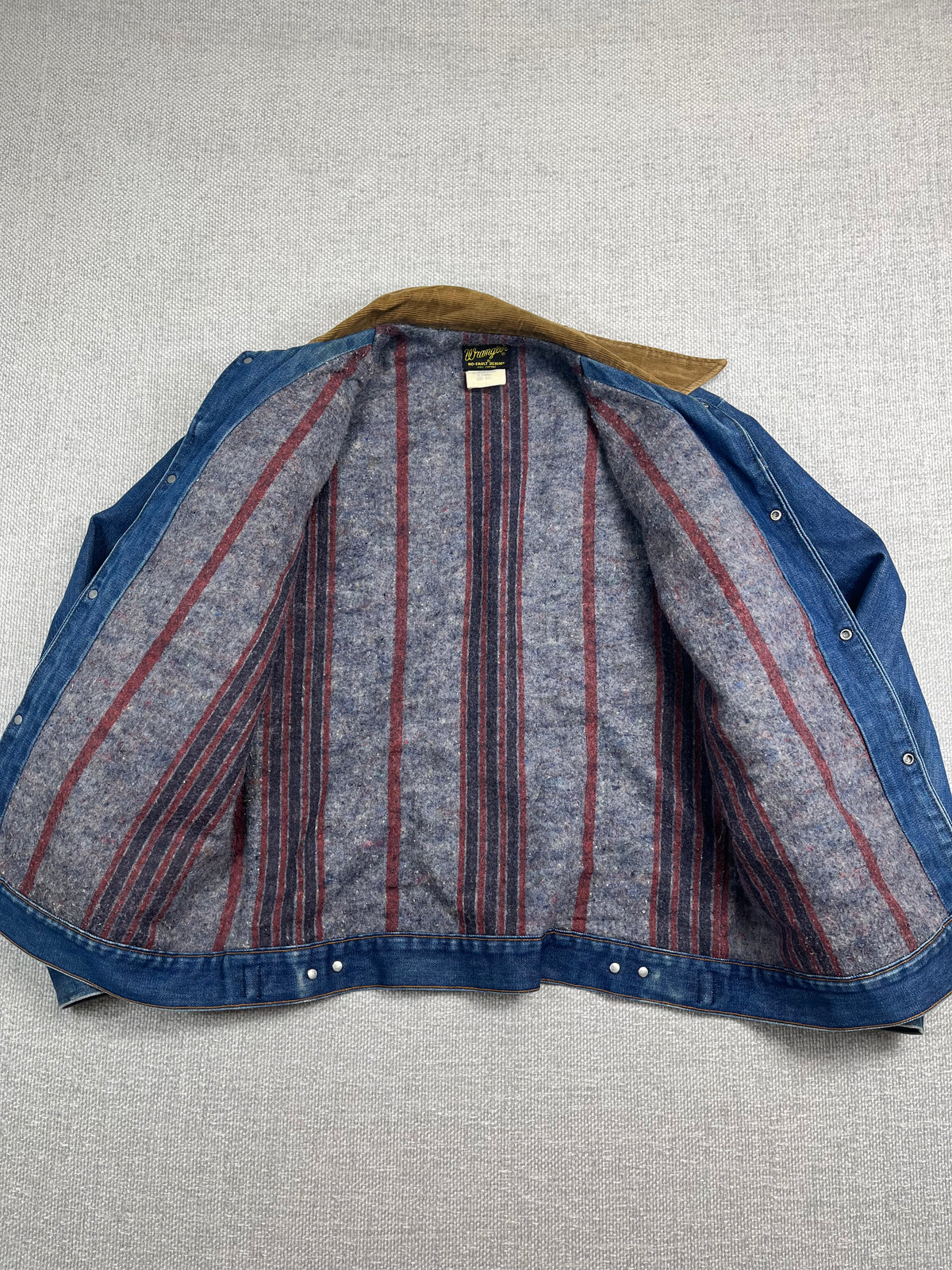 70's Blanket Lined Wrangler Denim Coat