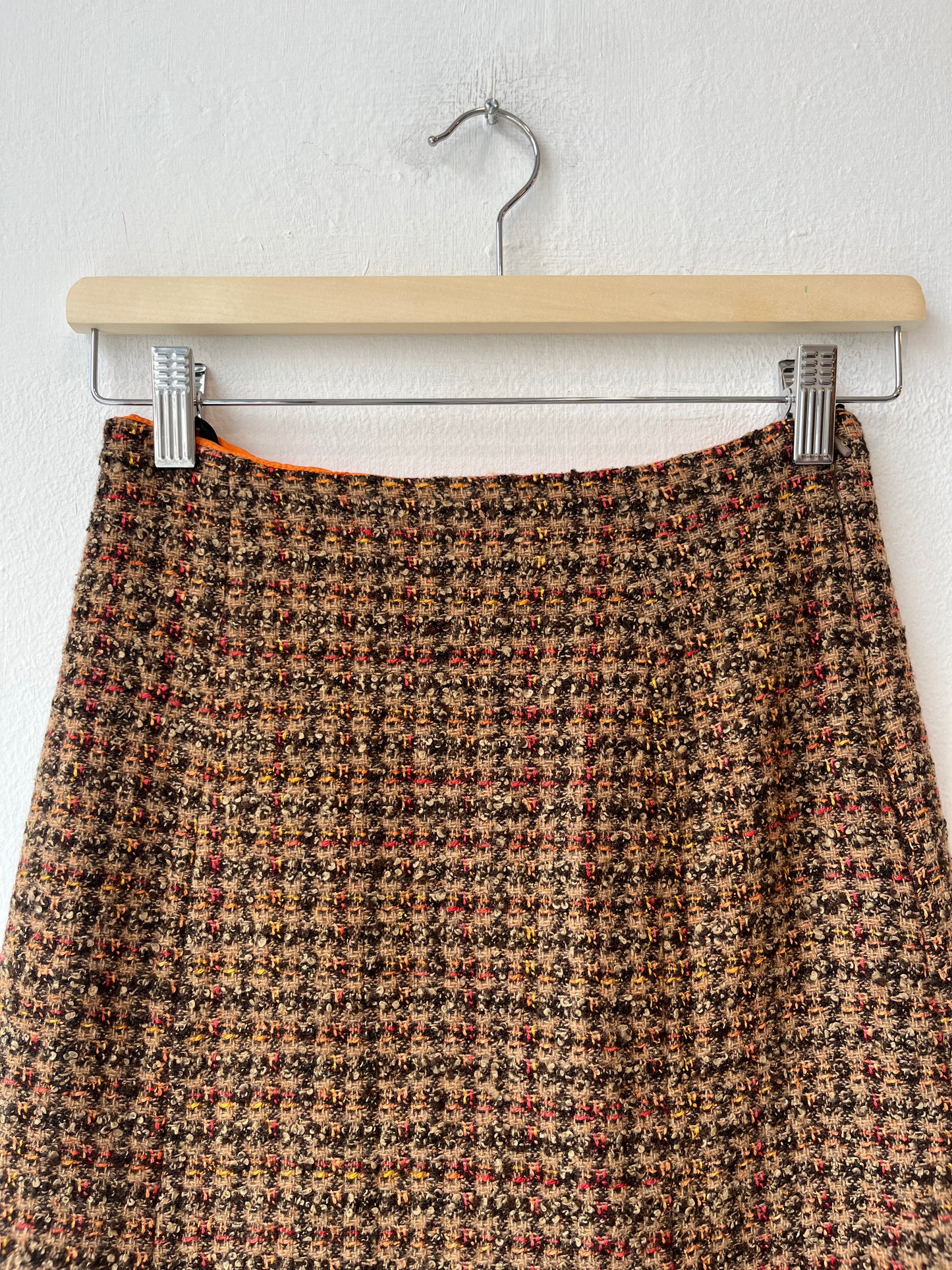 80's Wool Ruffle Skirt 25"