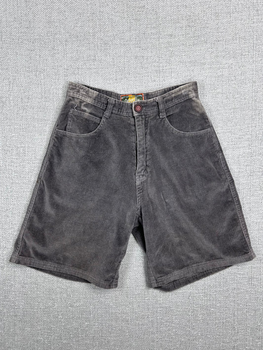 80's Gray Corduroy Surf Shorts 27"