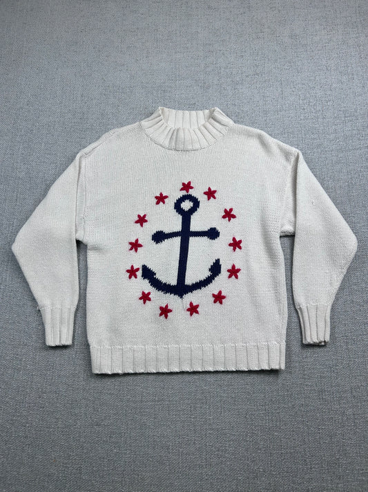 90's Anchor Knit Sweater
