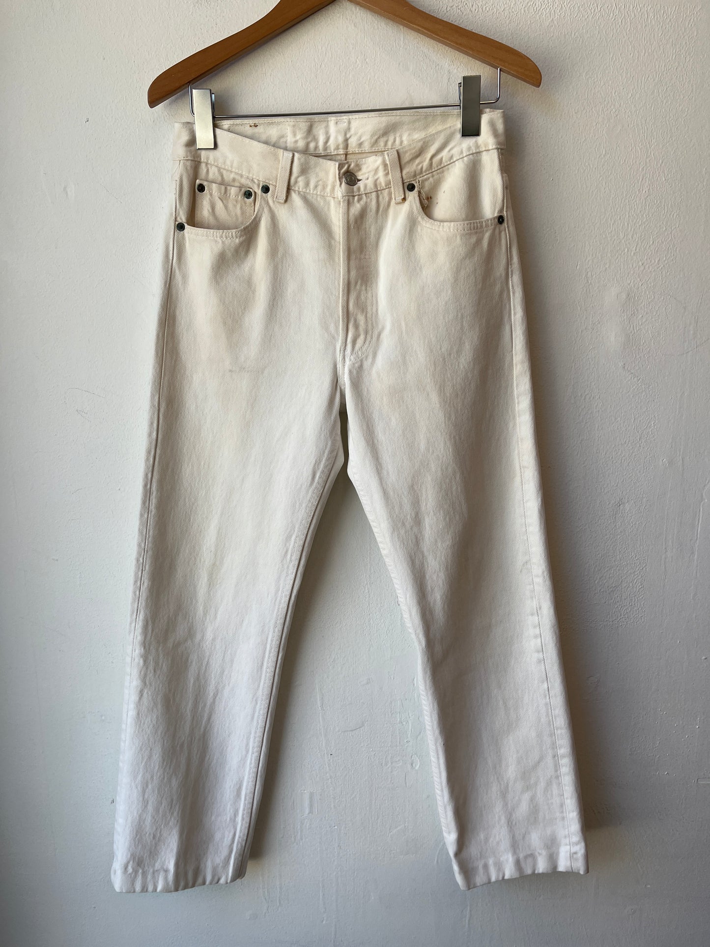 90's Levi's 501 White Jeans 29"