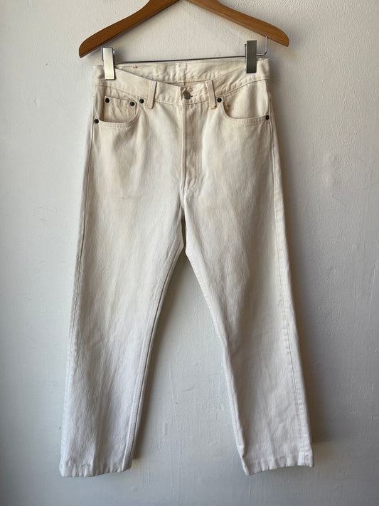 90's Levi's 501 White Jeans 29"
