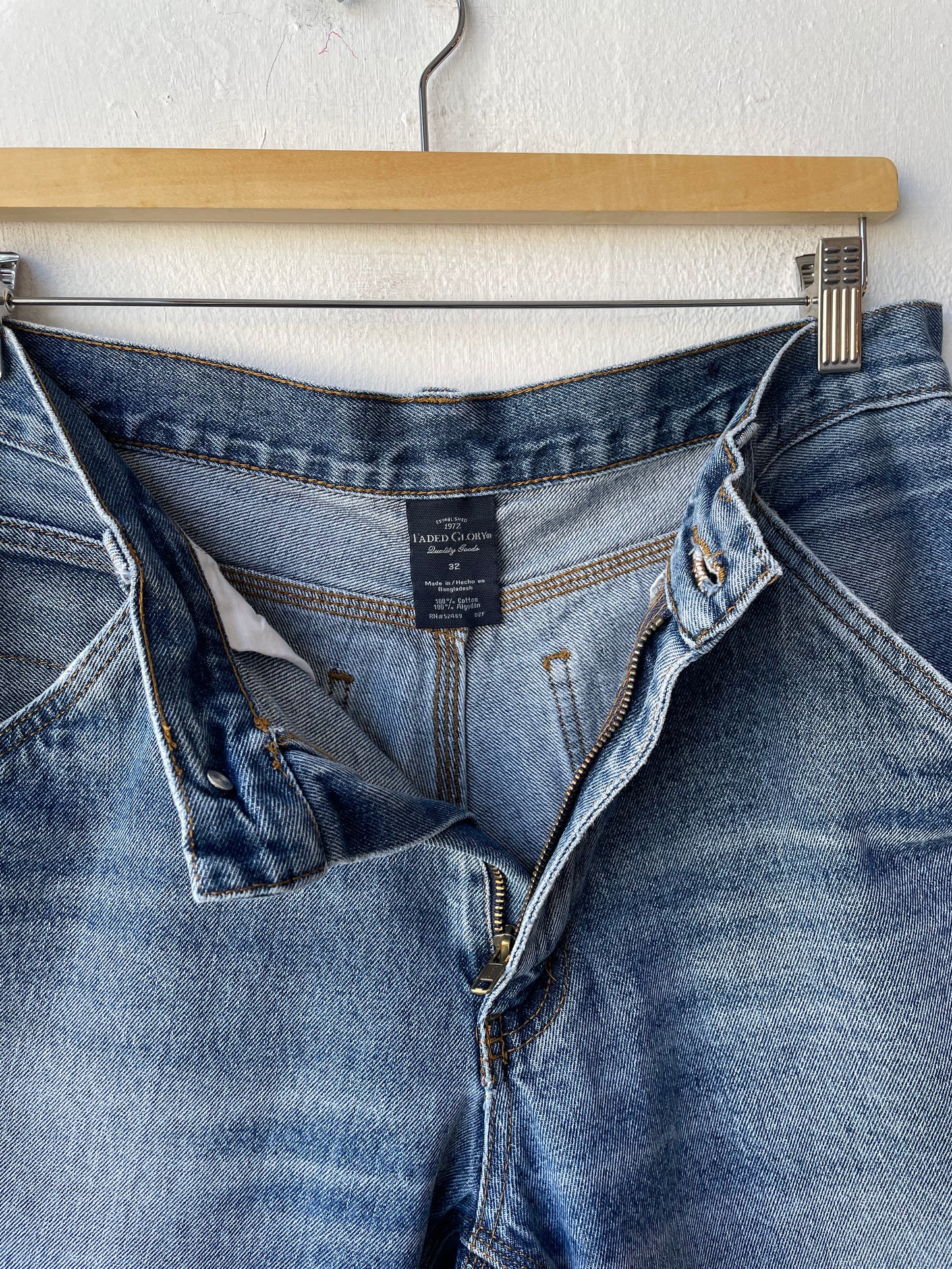Y2K Denim Carpenter Shorts 32”
