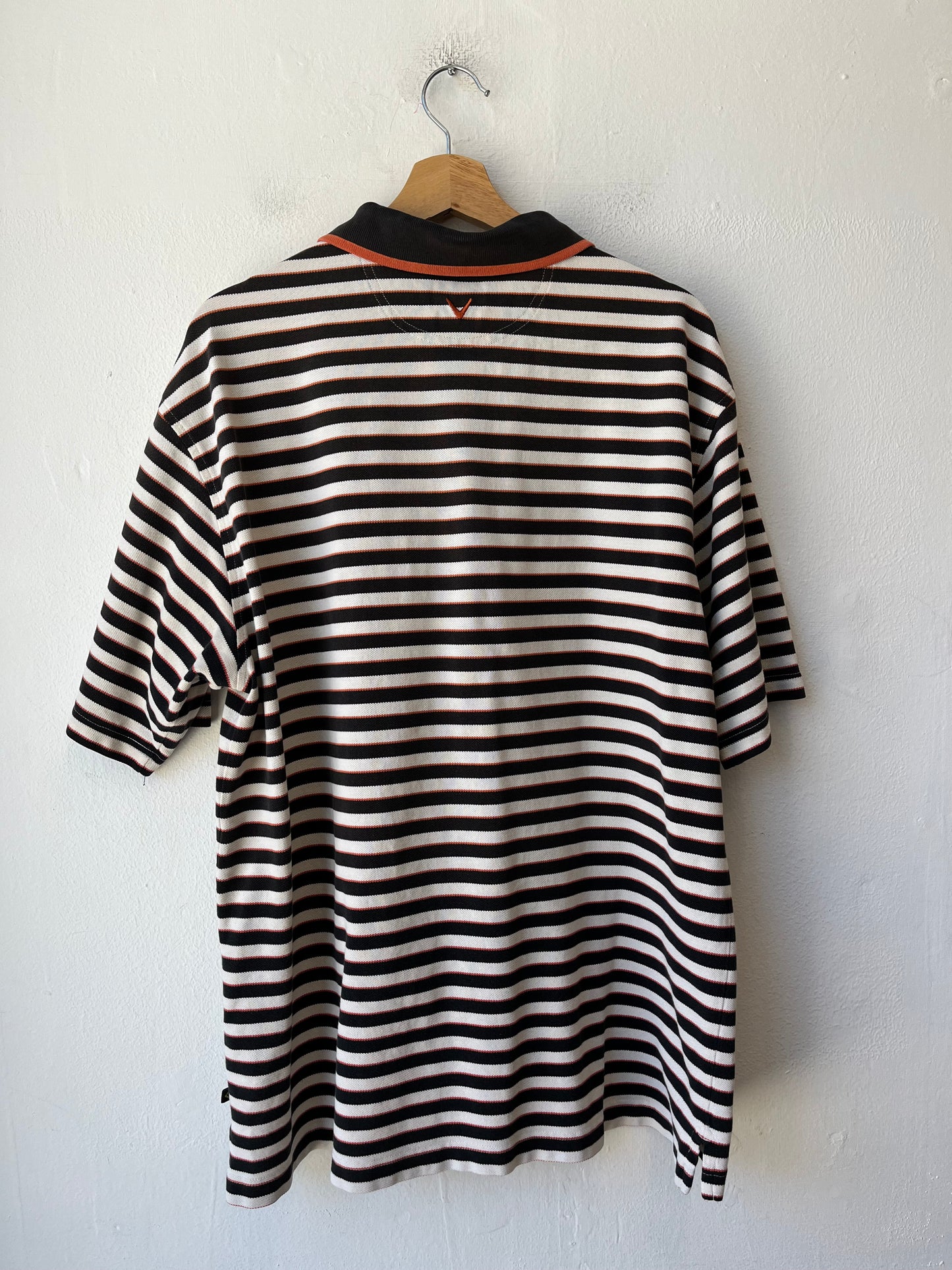 Y2K Callaway Striped Polo Shirt