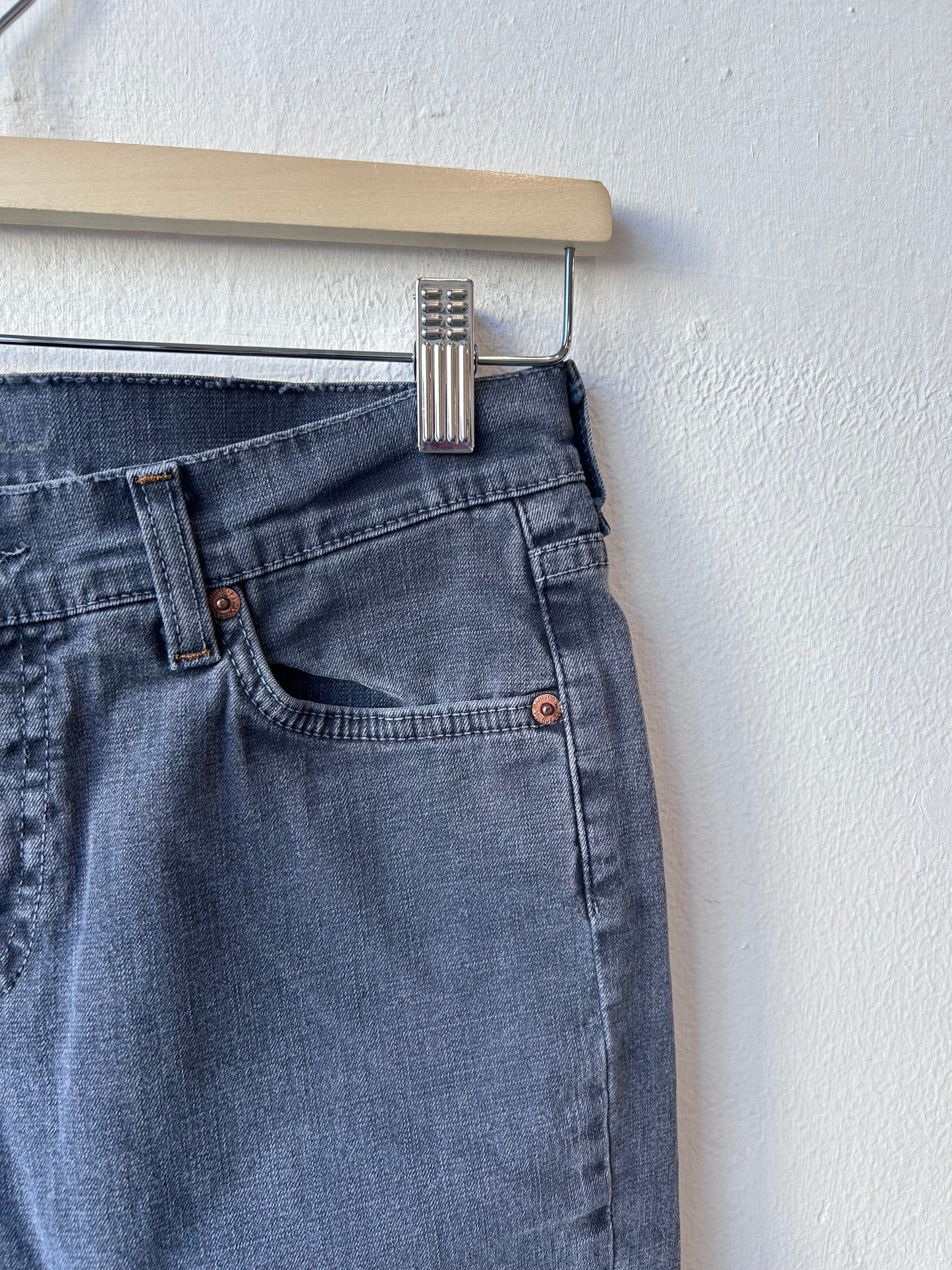 Y2K Grey Low Rise Jeans 30"