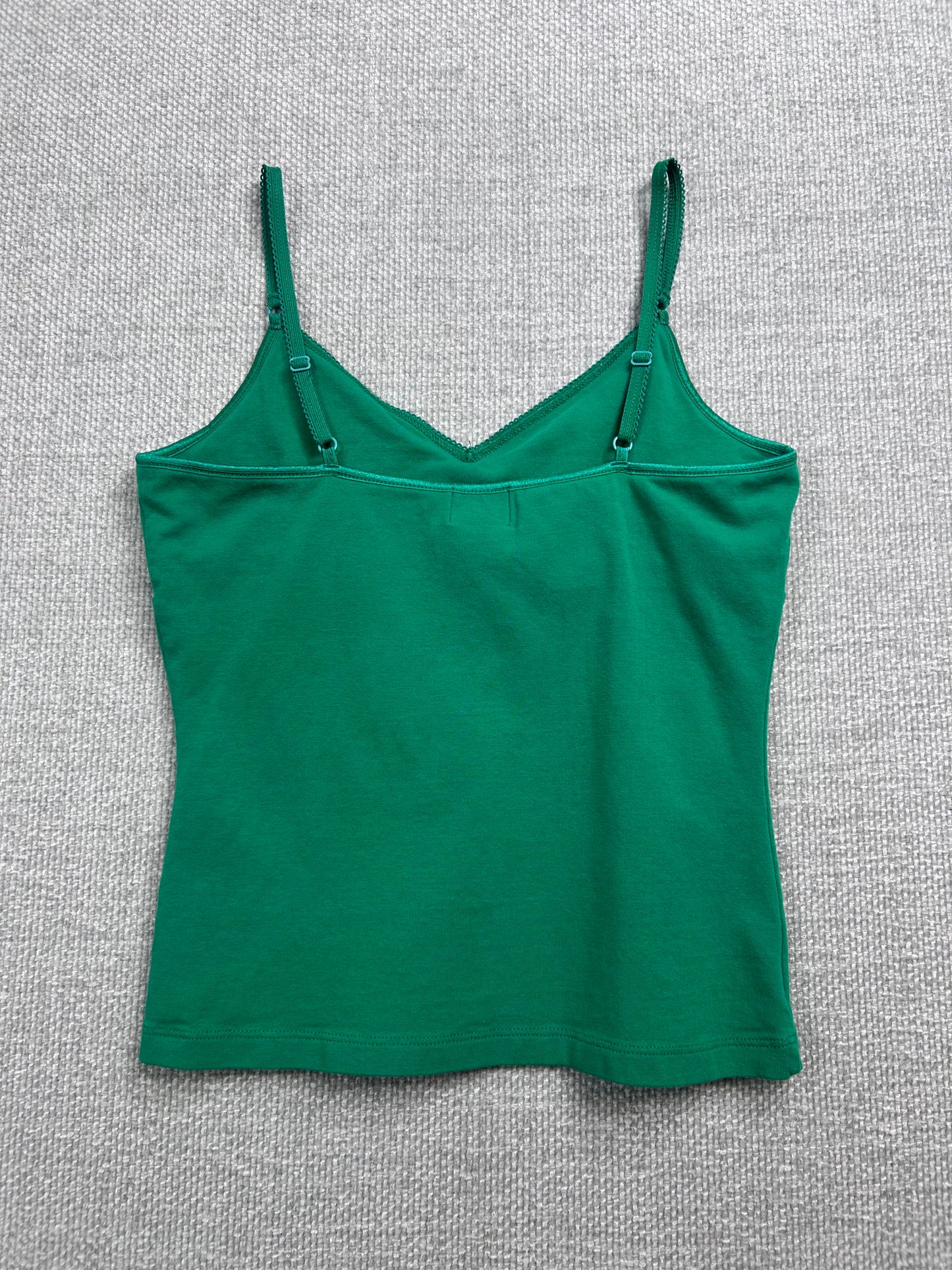 Y2K Green Cotton Camisole