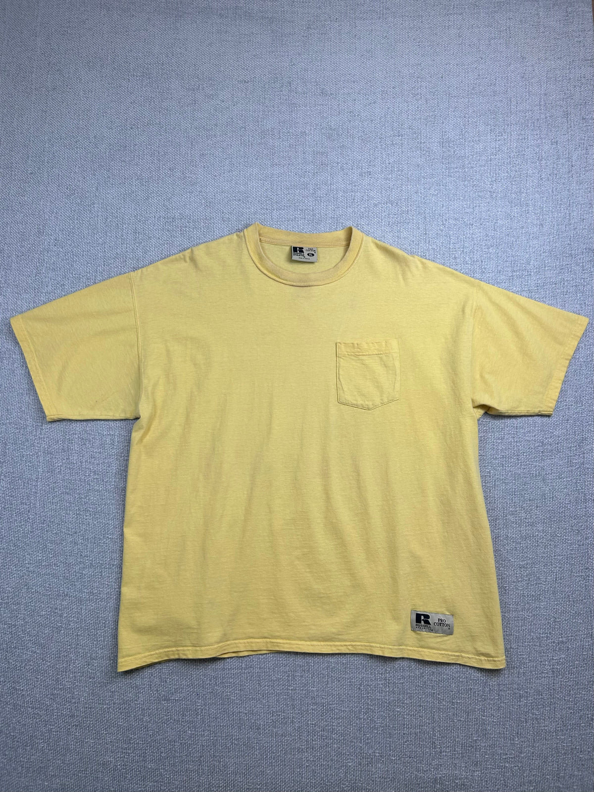Y2K Yellow Russell Pocket Tee