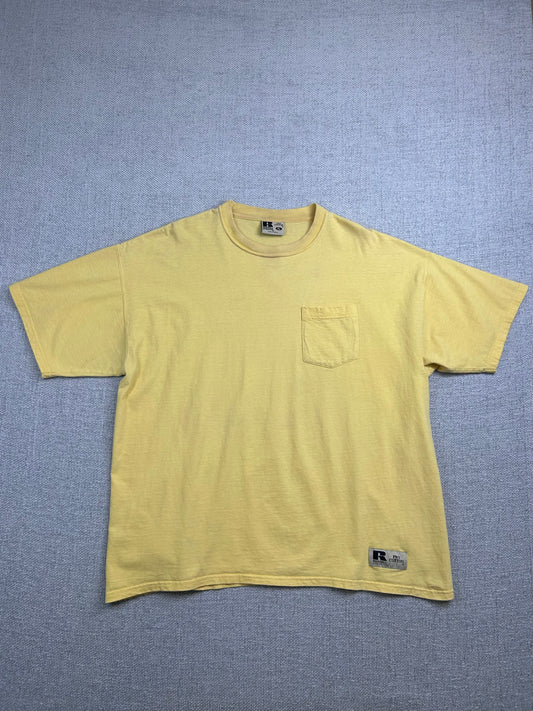 Y2K Yellow Russell Pocket Tee