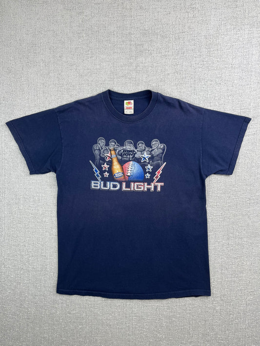 Y2K Bud Light Football T-Shirt