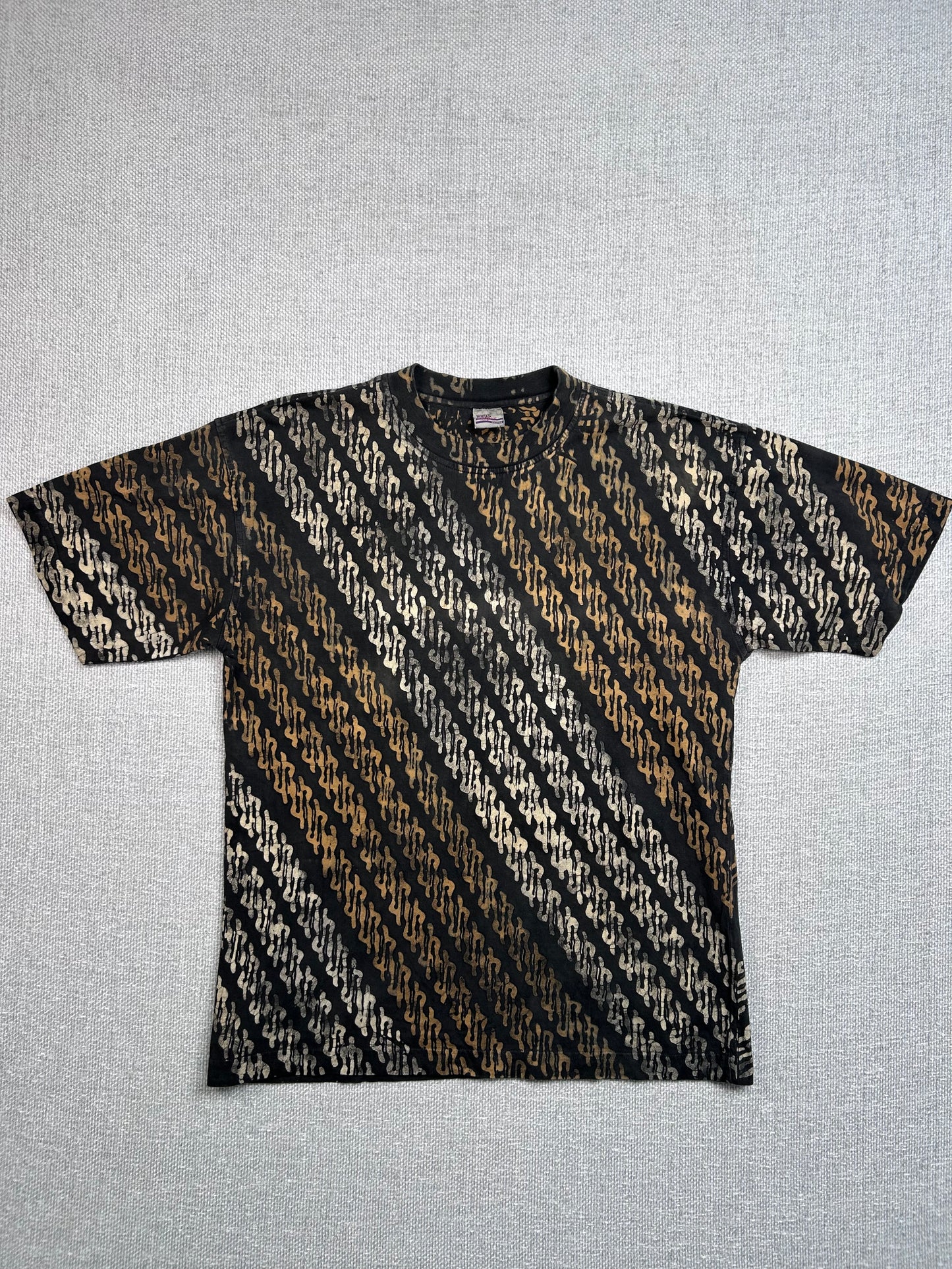 Y2K Patterned Black T-Shirt