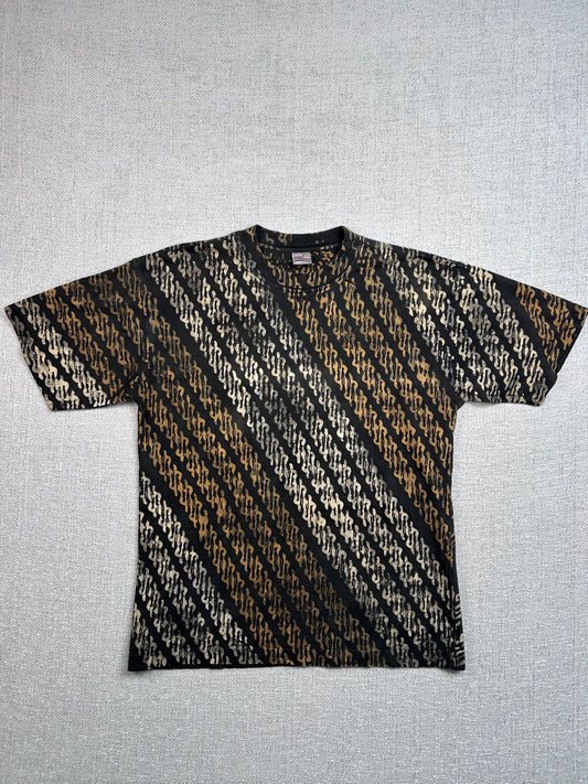 Y2K Patterned Black T-Shirt