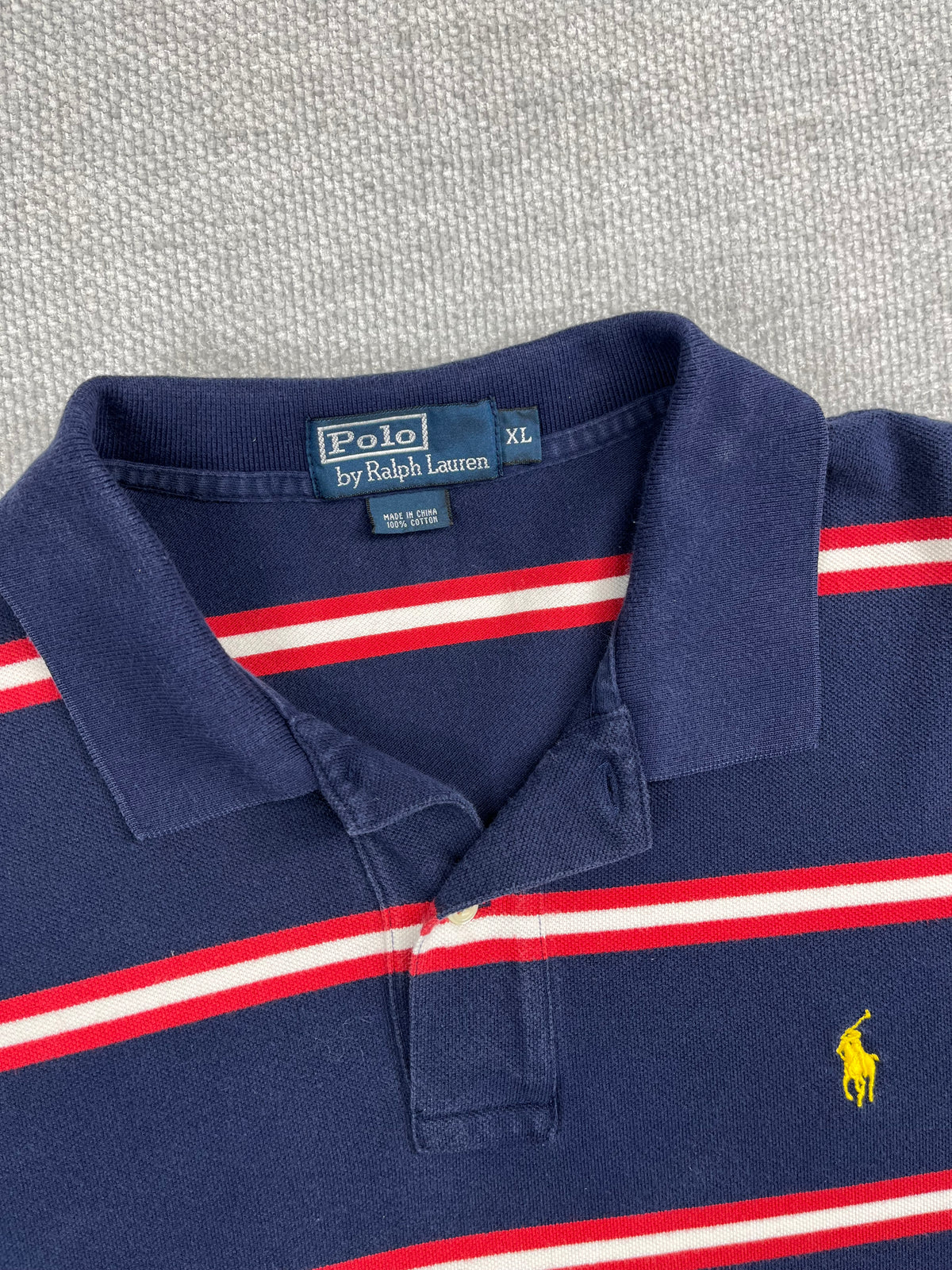 Y2K Striped Polo Shirt