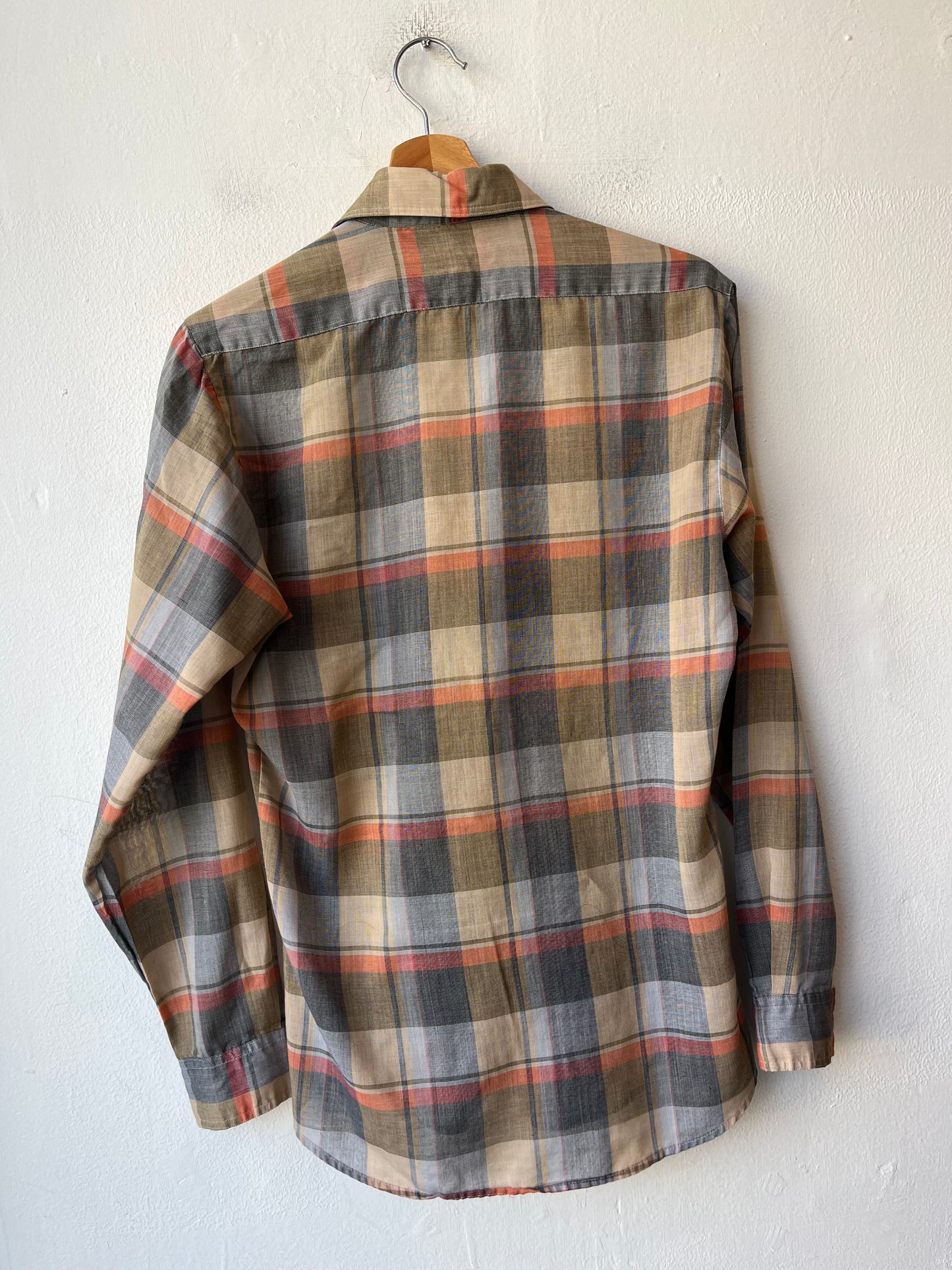 80's Plaid Button Down Shirt