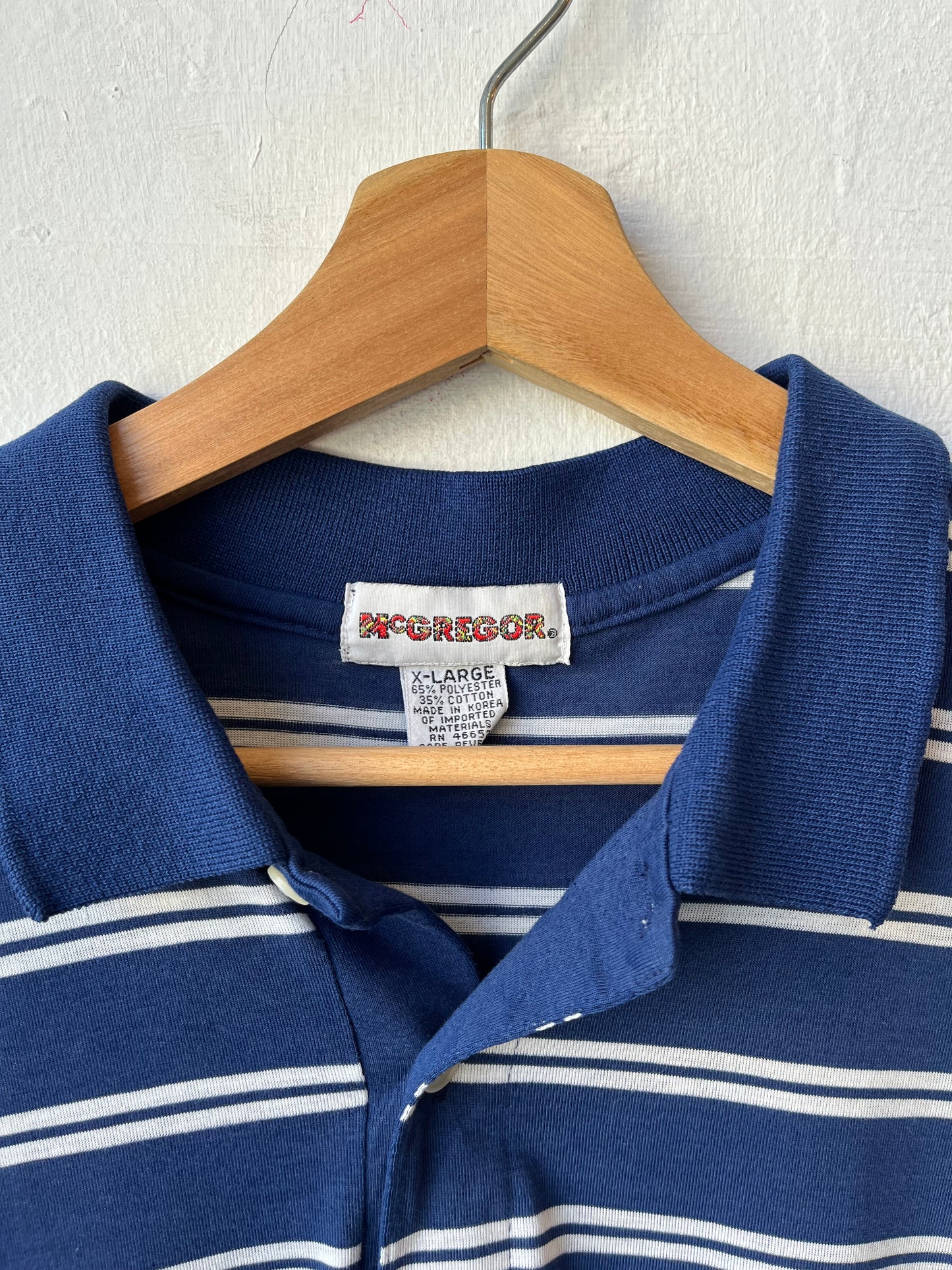 90's McGregor Striped Polo Shirt