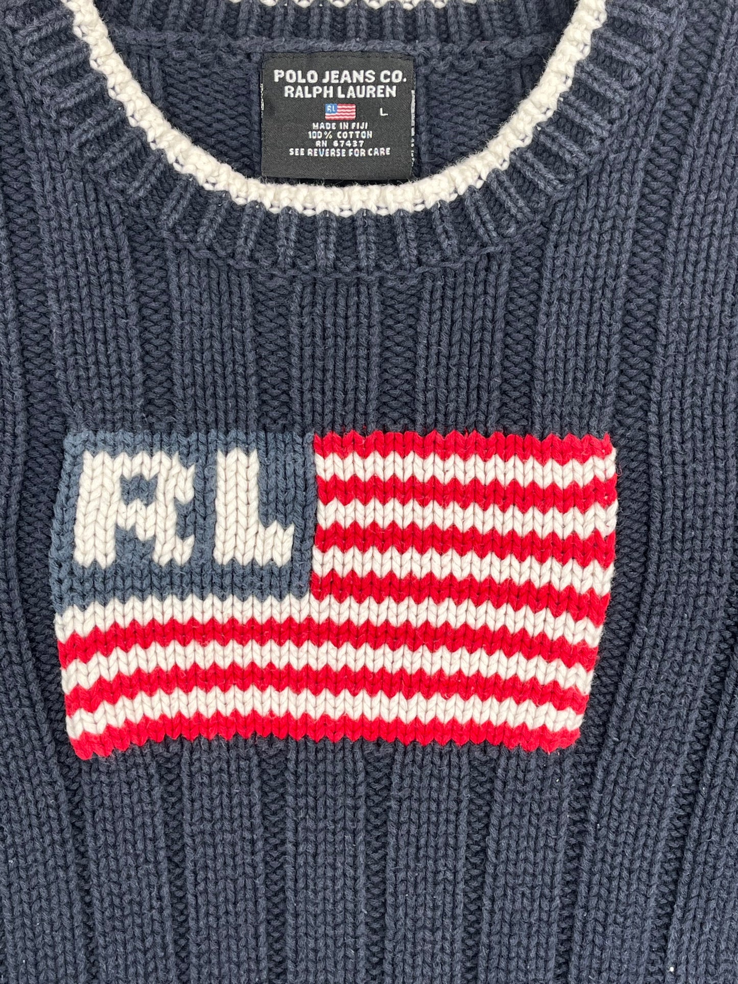 90’s Ralph Lauren Flag Sweater