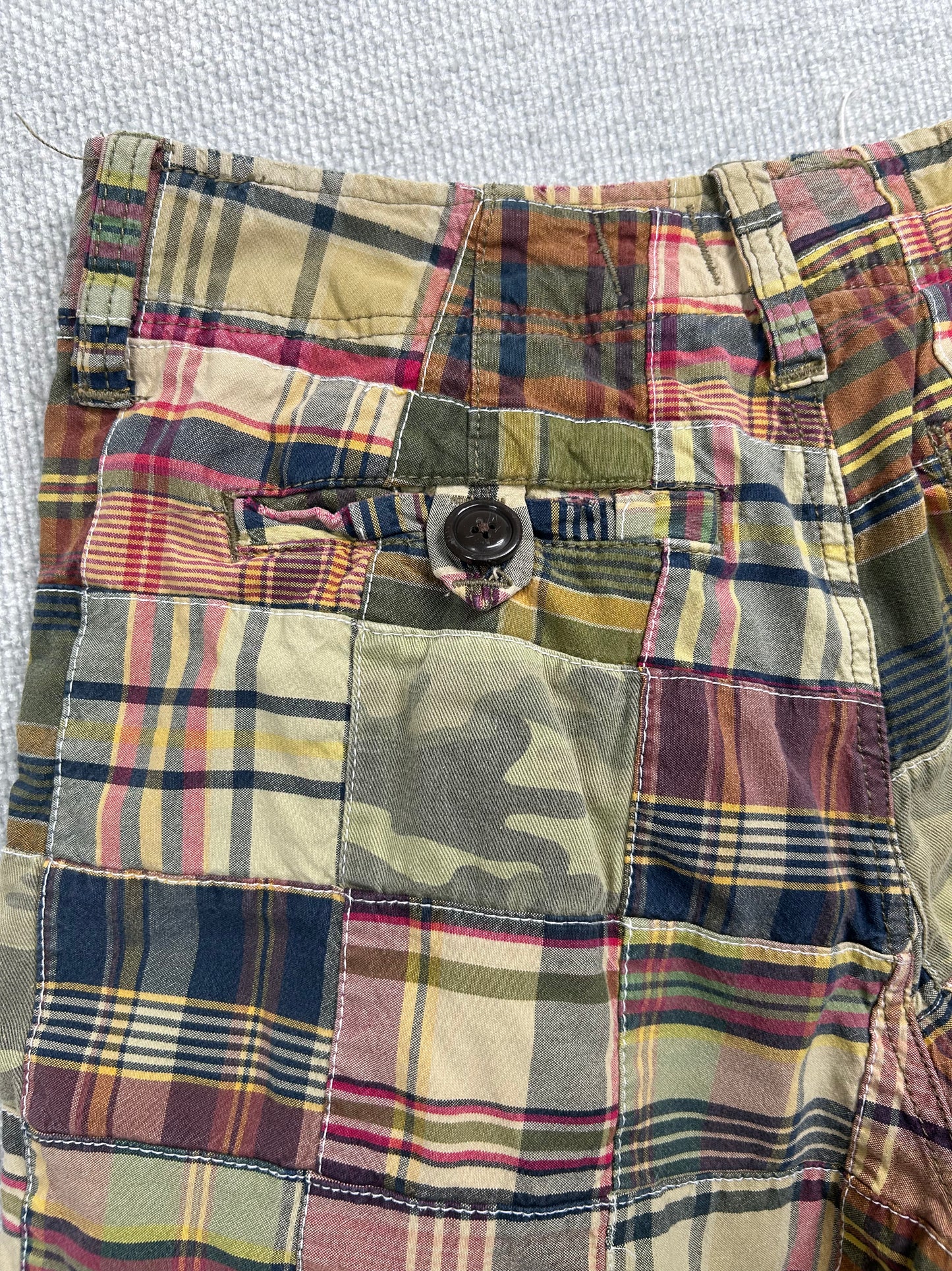 Y2K Patchwork Shorts 28"