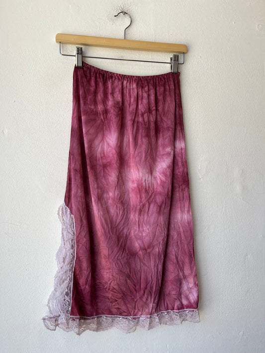90's Pink Slip Skirt