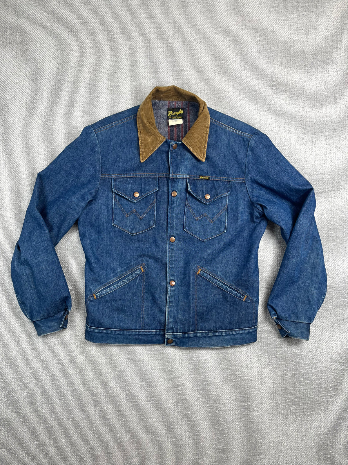70's Blanket Lined Wrangler Denim Coat