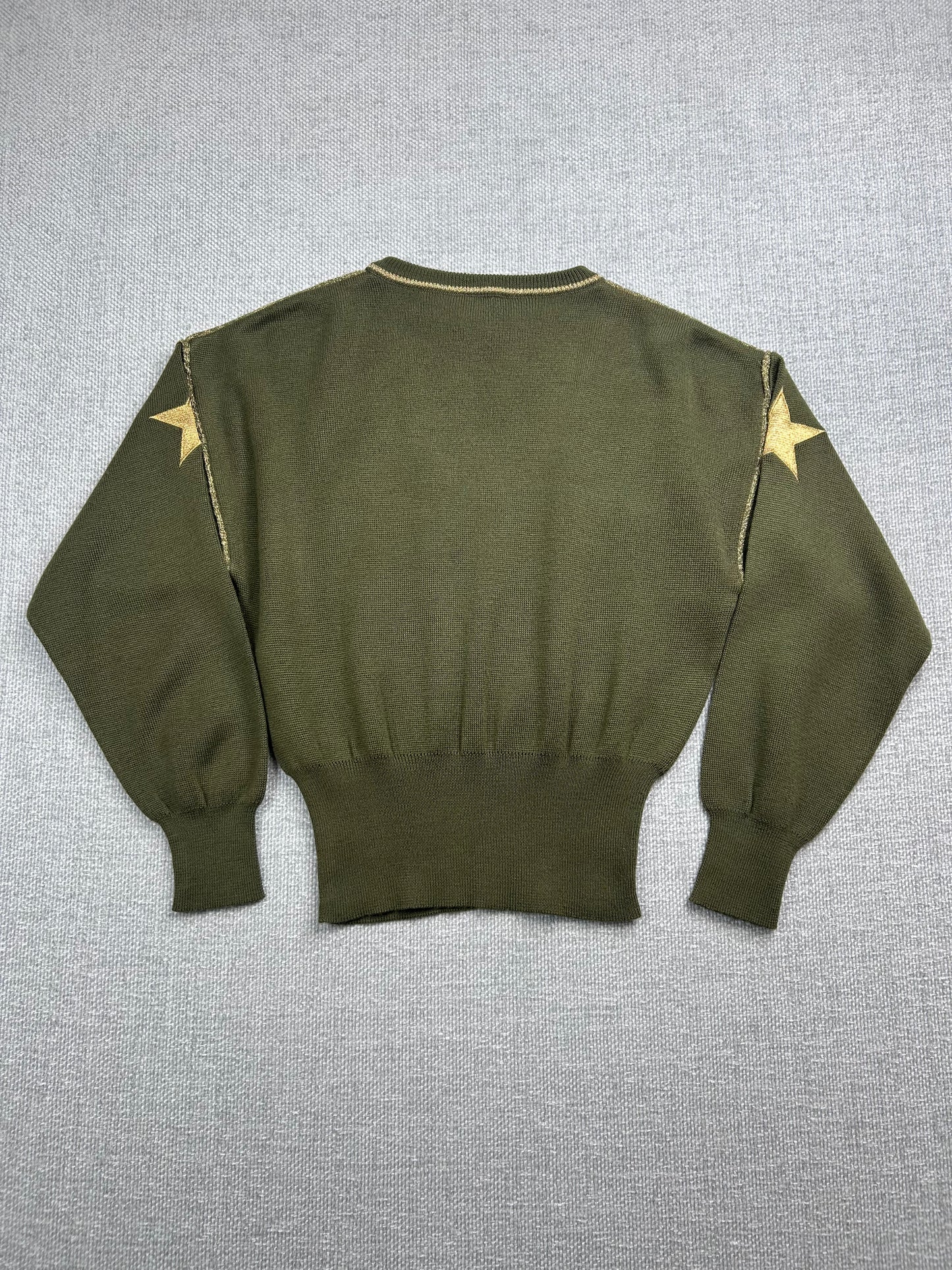 80's Wool Blend Star Ski Sweater