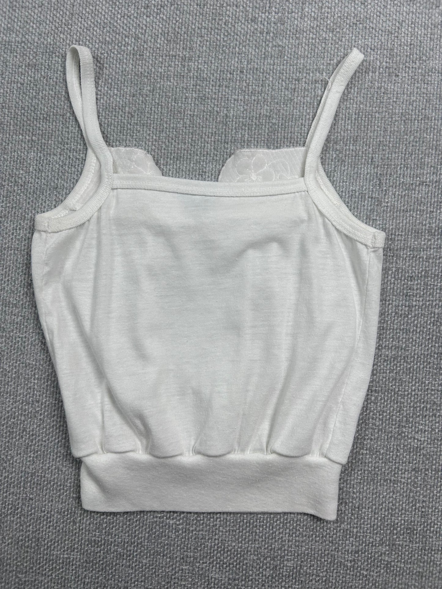 90's White Cotton Camisole