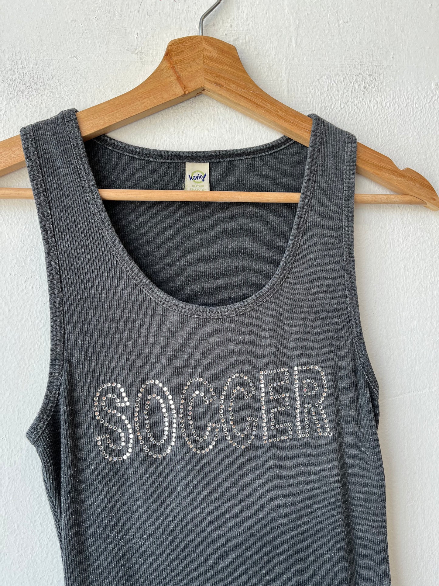 Y2K Soccer Rhinestone Tank Top