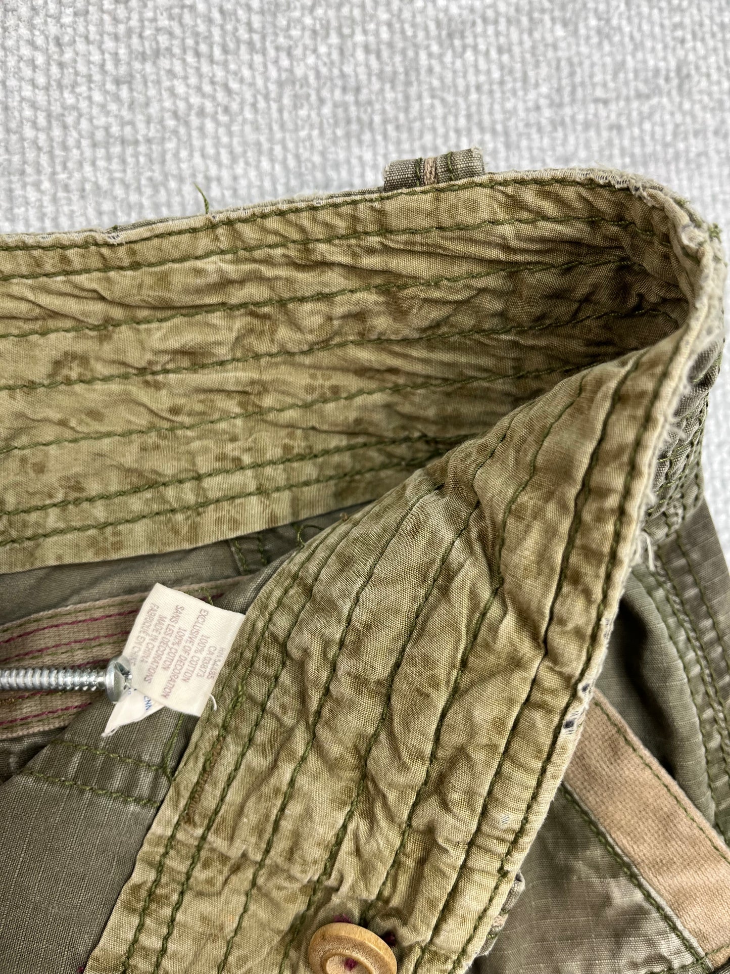 Y2K Camo Mini Skirt 31"